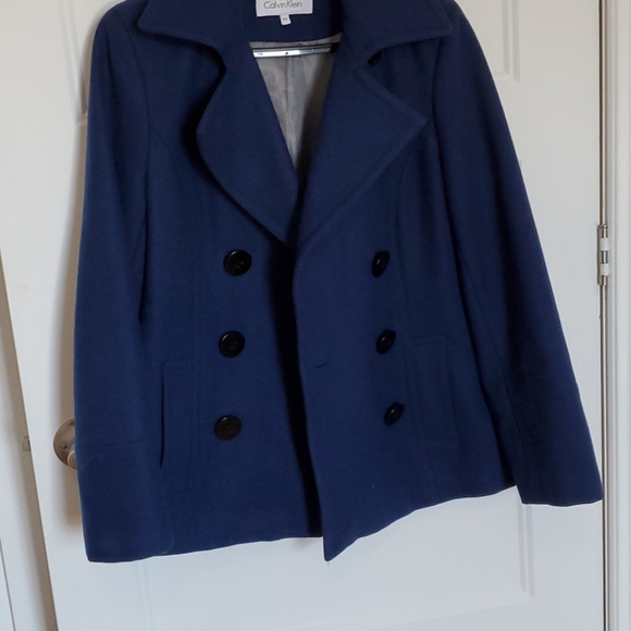 Calvin Klein blue coat - Picture 4 of 6